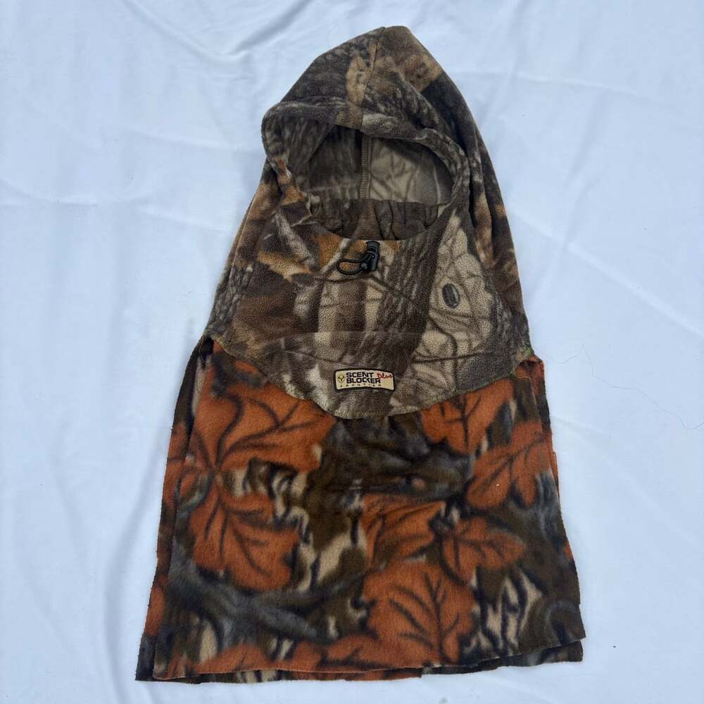 Scent Blocker Frontier Plus Camouflage Fleece Hooded Balaclava Face Mask Hunting